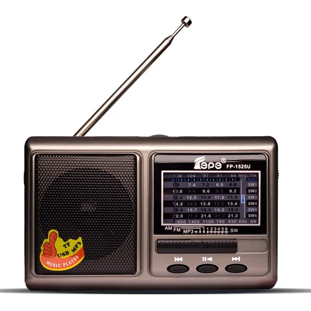 Radio Recargable Mp3 Usb 8 Bandas Epe Fp-1525u