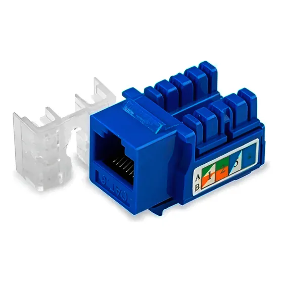 Keystone Jack Coupler Rj45 Cat 6 Azul Qnet6kjbl Qnet