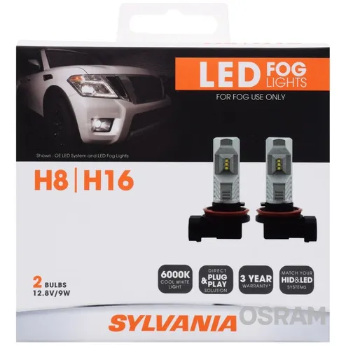 Foco Led H8 H16 Osram Sylvania Original Par