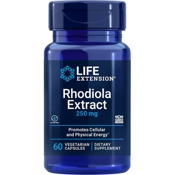 Suplemento Life Extension Extracto De Rhodiola De 250 Mg
