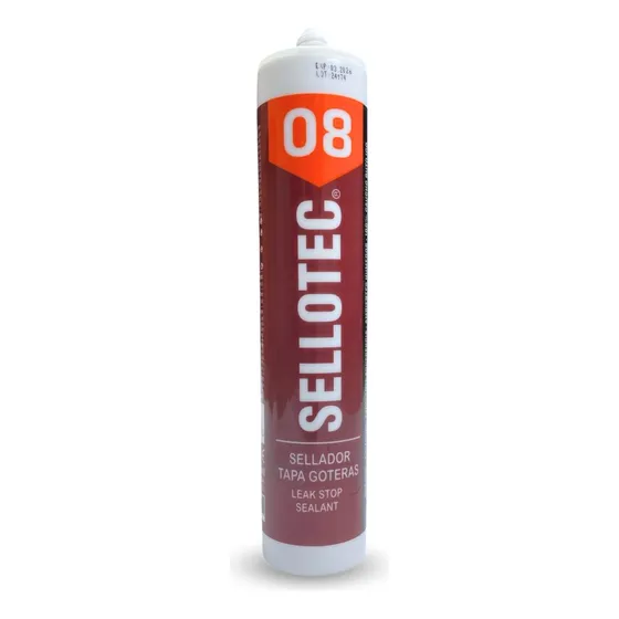 Silicona Tapa Goteras Techos Y Canalas Sellotec 300 Ml