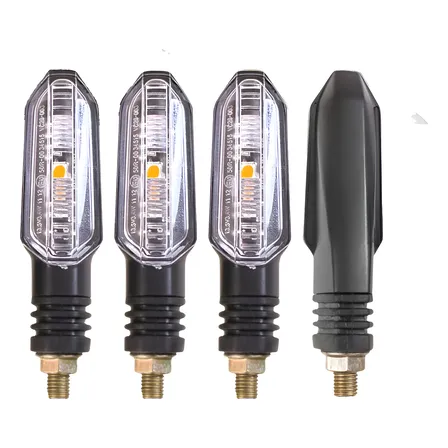 4 Pisca Seta Nxr Bros 150/160 Cg Titan Fan, Cbx,cb Xre Esquerdo/direito Preto