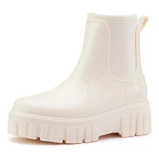 Botas De Lluvia Impermeables Para Mujer Botas Negras Adulto