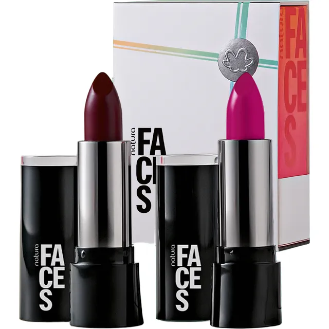 Presente Natura Faces Duo Batom 2un De 3,5g