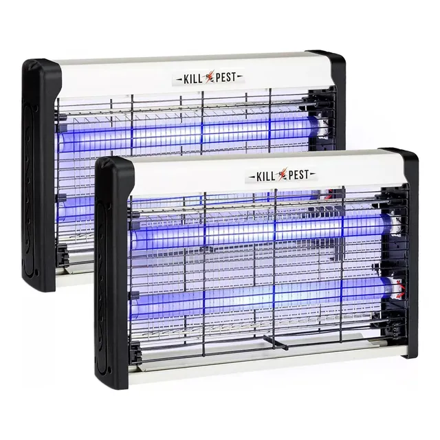 Trampa Tubos Mata Mosca Mosquito X2 Lampara Led Barbacoa