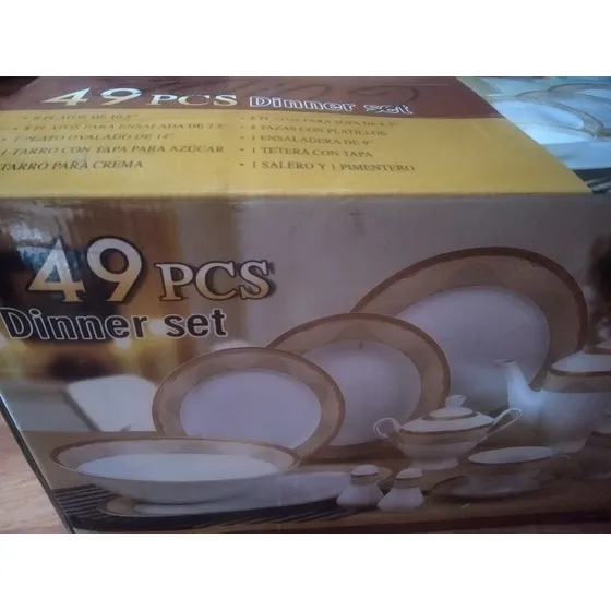 Juego De Vajillas Hartin 49 Pcs , Nuevo 