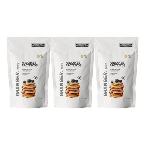 Granger Foods Pancakes Proteicos Rinde 16u 400g X3