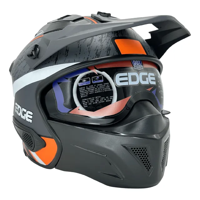 Casco Modular Edge Desmontable Kombat Polygon