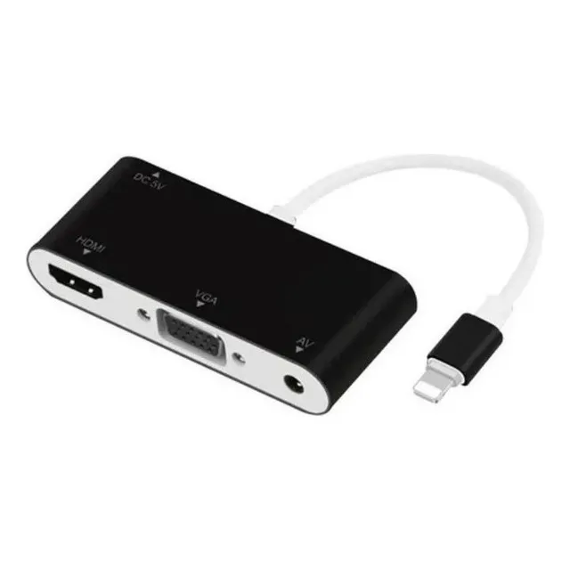 . Convertidor Para Lightning A Hdmi Vga Cable Adaptador De