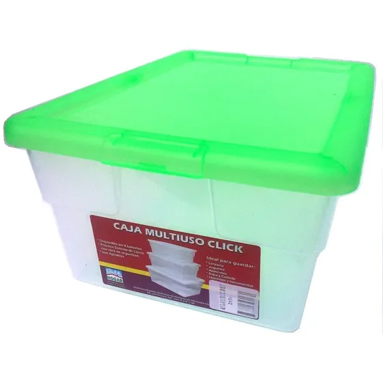 Caja Plastica Multiuso Alfa Hogar 10l Contenedor Organizador