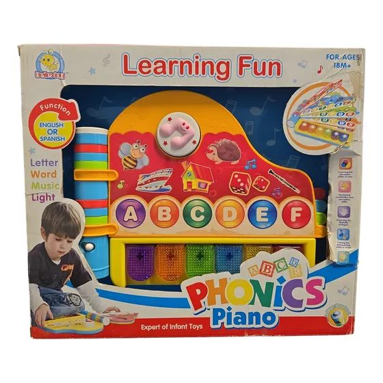 Piano Sonajero Para Niños Musica Y Luces 3488