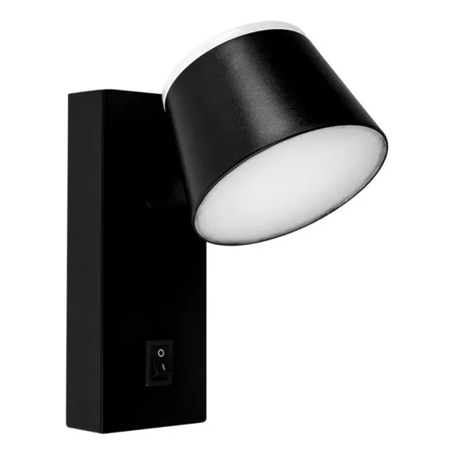 Lampara De Pared Aplique Interruptor Usb Velador Sala Cama