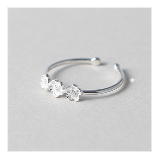 Anillo De Plata Con Forma De Flor De Ciruelo Para Mujer, A L Anillo De Plata Con Forma De Flor De Ciruelo Para Mujer, A L