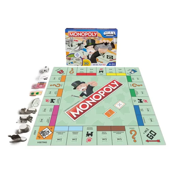 Monopoly Edición Gigante Kids Games Juego de Mesa Infantil Hasbro