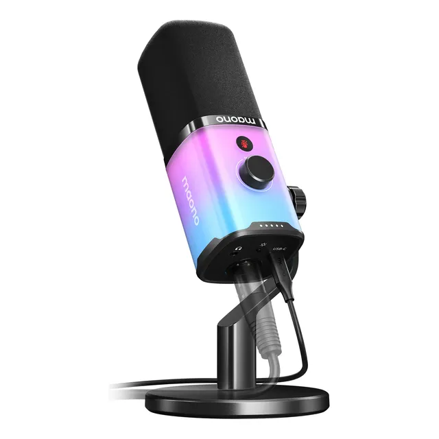 Maono  Microphone Dynamic Pd100x Rgb Xlr/usb Gamer Podcast