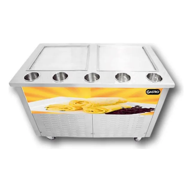 Maquina De Helado Frito Dos Planchas Con Topineras
