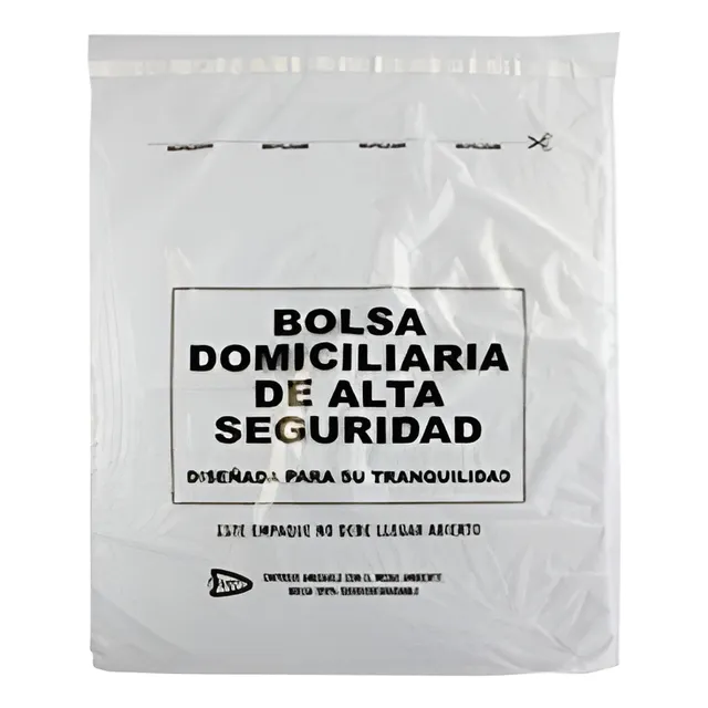 Bolsa Domicilio De Seguridad 30*40 Cms - 100 Und
