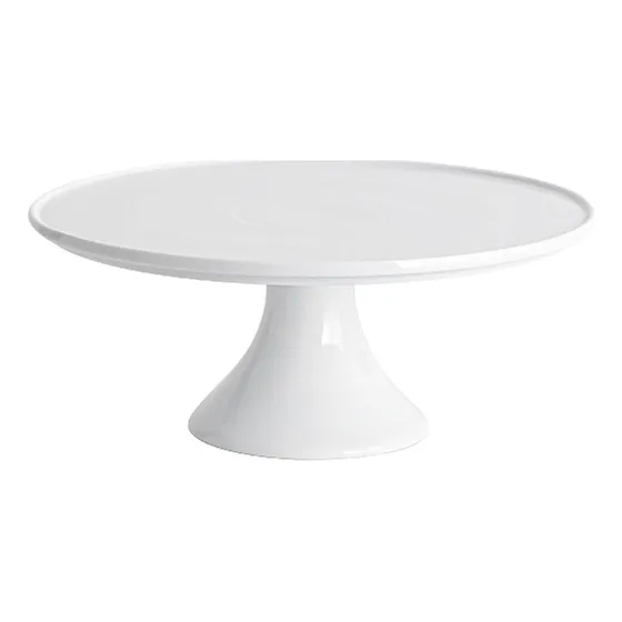 Soporte P/ Pastel Qfull De Porcelana, 30cm, Circular, Bl [u]