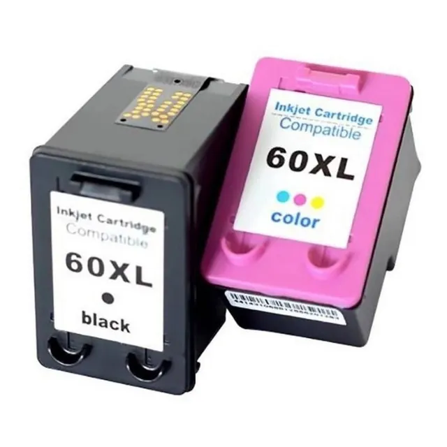 Cartuchos Alternativos Para 60 Xl Combo Negro Y Color