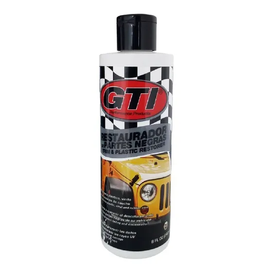 Restaurador De Partes Negras Gti 240 Ml Para Carro Y Moto