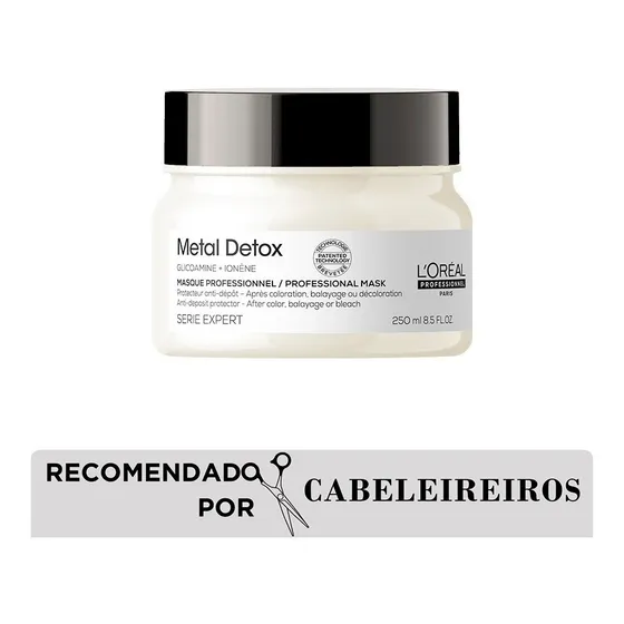Máscara Capilar Protetora L'oréal Professionnel Metal Detox 250ml - Tratamento