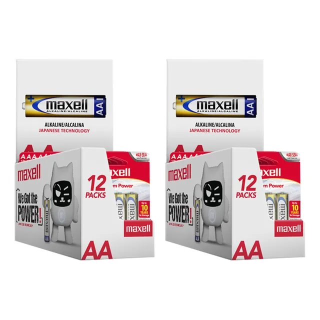 Maxell Bateria Alcalina Aa Lr06 2pk (24 Blister) 48unidades