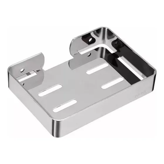 Jabonera Acero Inoxidable Cromado Salud-ven 13x9cm 