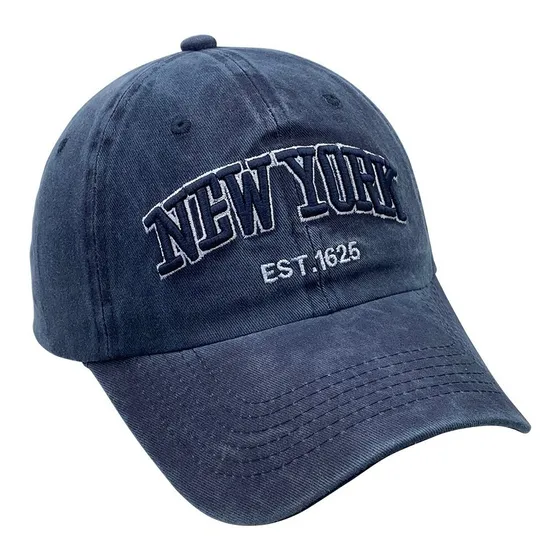 Gorra Vintage Jean Gastada Visera Curva Algodón Diseño Logos