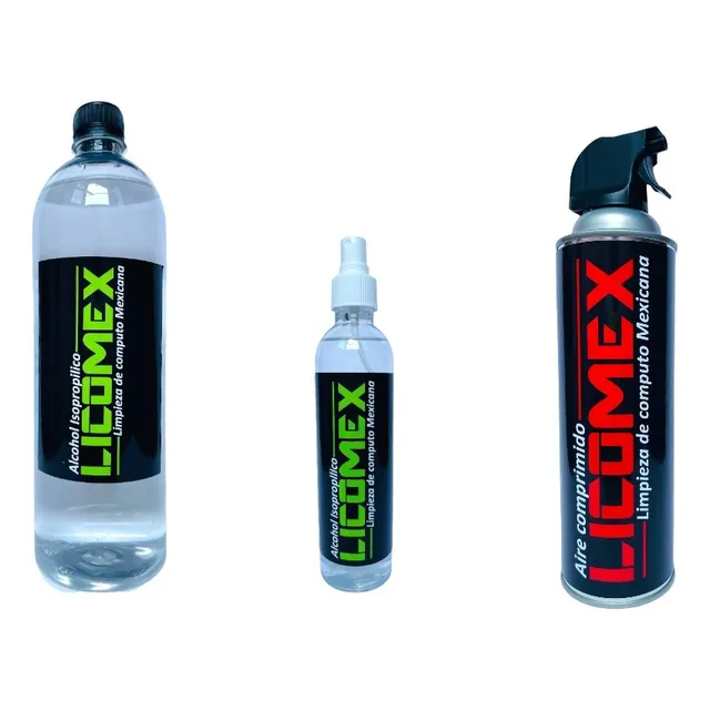 Alcohol Isopropílico Puro 1l + 125ml + Aire Comprimido 440ml