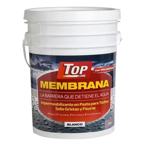 Membrana En Pasta Poliuretanica Topline 20 Kg Colores