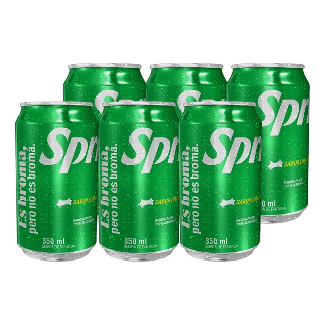 Sprite Original Lata 350 Ml Pack 6 Unidades