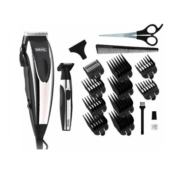 Kit Maquina Y Patillera Wahl Cut And Detail 18 Piezas 