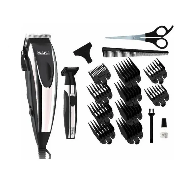 Kit Maquina Y Patillera Wahl Cut And Detail 18 Piezas 
