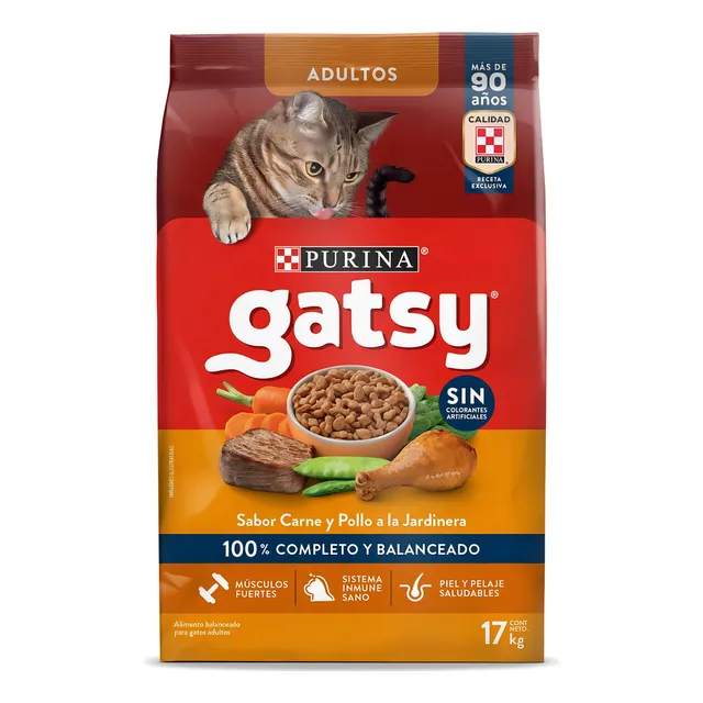 Alimento Para Gato Gatsy® Pollo Y Carne 17kg