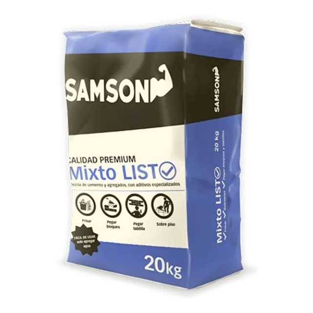 Saco Cemento Mixto Listo 20 Kg Para Frisos Y Revestimientos