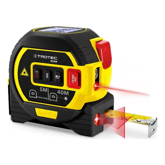 Flexometro Medidor De Distancia Digital Con Laser Uso Rudo 