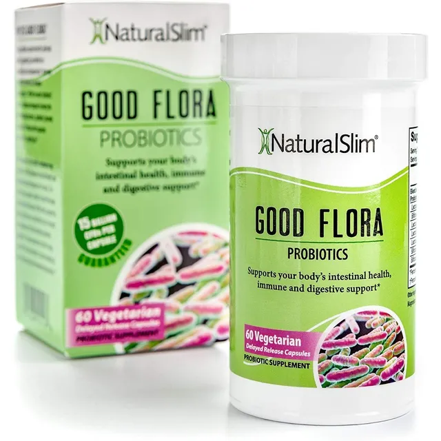 Good Flora Probioticos Natural Slim 60 Caps . Americano
