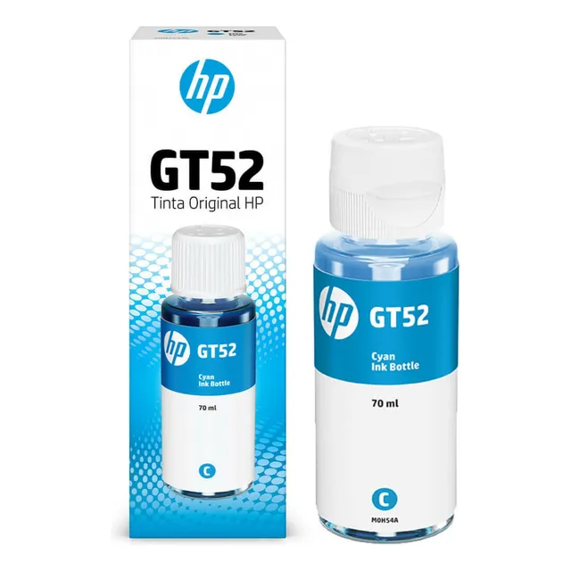 Botella Frasco De Tinta Original Cyan Hp Gt52 - Neotec