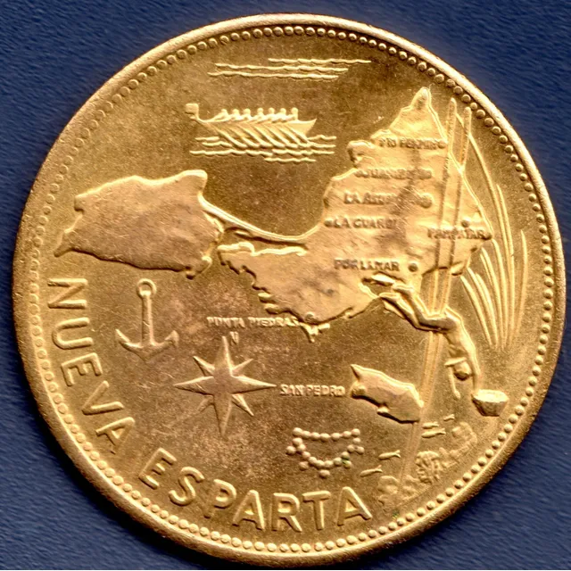 Medalla Estados De Venezuela Nueva Esparta Simón Bolívar