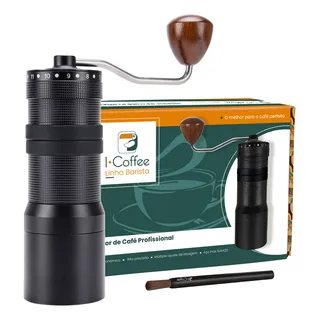 Icoffee Moedor Café Manual M5 Ajuste Externo Profissional Corpo 40g Profission Icoffee Moedor Café Manual M5 Ajuste Externo Profissional Corpo 40g Profission