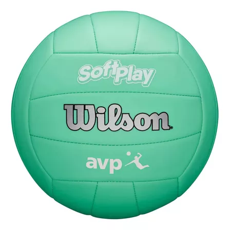Pelota de voleibol de playa o cancha Wilson Avp Soft Play, color verde
