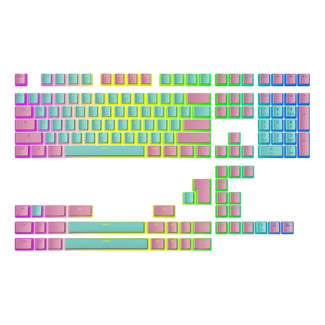 Teclas Pbt De Pudín Clasificado V2 | 145 Doble Tiro