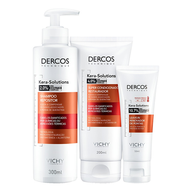 Kit Vichy Dercos Kera-solutions Trio (3 Produtos)