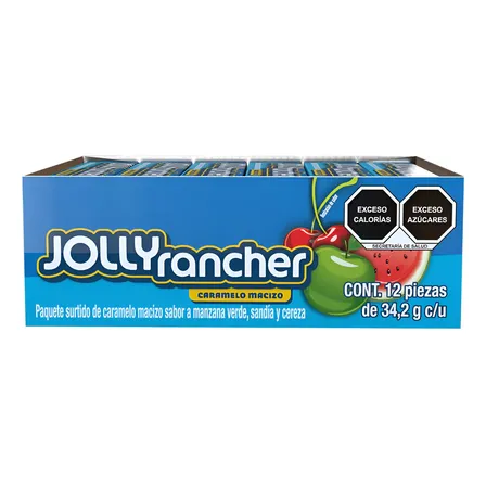 Jolly Rancher / Caramelo Macizo /sabor Frutales Cont. 12 Pzs