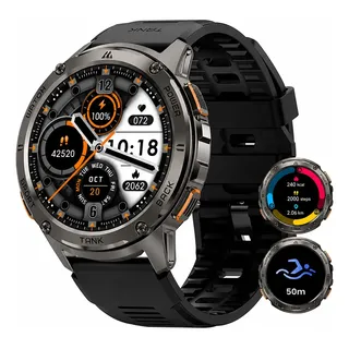 Kospet T3 Relógio Inteligente Smartwatch Esportivo 5atm&ip69 Preto Mesh