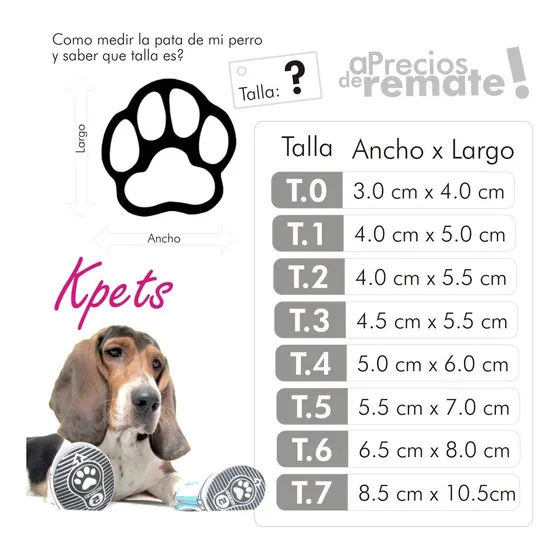 ¡ Tenis Para Perro Kpets Calzado Mascota Zapatos De Moda !!