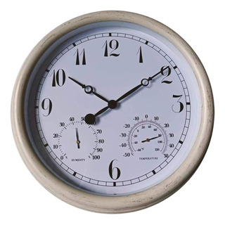 Reloj De Pared Con Temperatura Higrómetro Reloj Redondo Reloj De Pared Con Temperatura Higrómetro Reloj Redondo