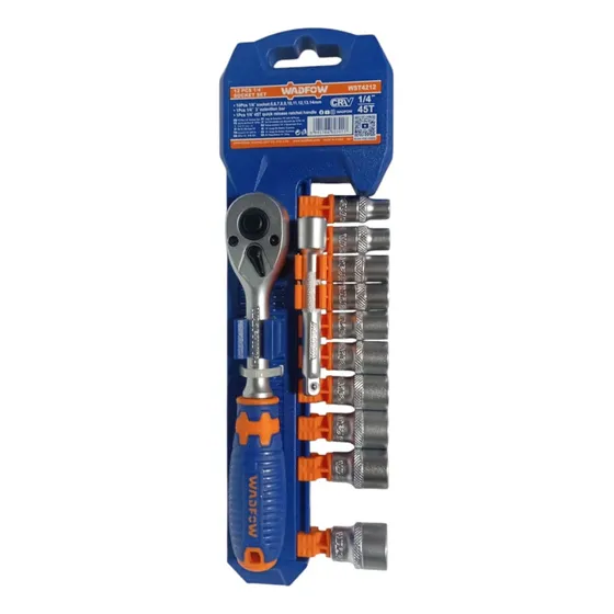 Juego Rachet 1/4 Dados Milimétricos 12 Piezas