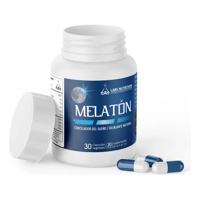 Melaton 500 Mg - Conciliador De Sueño, Relajante (30 Caps) Sabor Sin Sabor