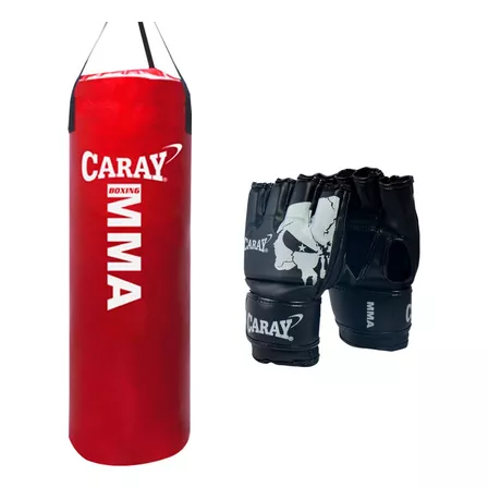 Saco De Boxeo Profesional 1 Mt X 30 + Guante Mma Caray 